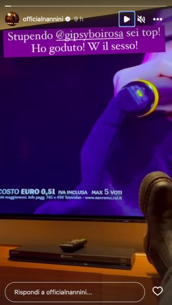 Sanremo 2023 Rosa Chemical Porta Sul Palco Un Sex Toy