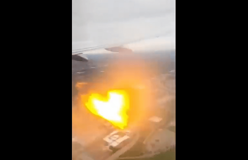 Aereo Prende Fuoco In Volo Il Video Che Fa Venire I Brividi