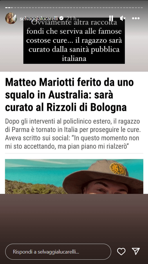 Matteo Mariotti Il 20enne Aggredito Da Uno Squalo Selvaggia