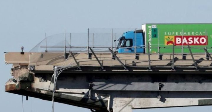 Basko simbolo del crollo Ponte Morandi