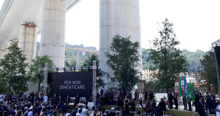 Ponte Genova - commemorazione secondo anno