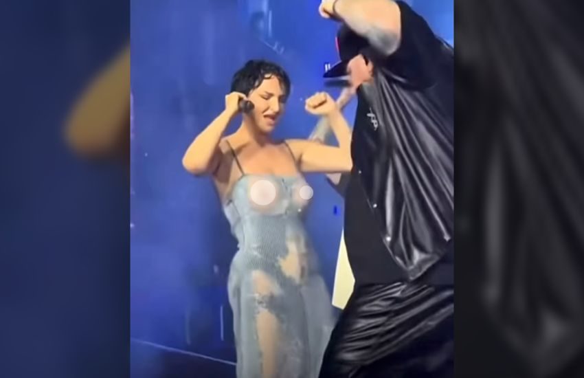 Arisa torna a stupire con l’abito indossato sul palco dei Club Dogo (VIDEO)