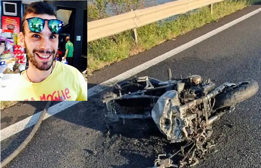 Sardegna: si schianta contro un camion e la moto prende fuoco, muore a 31 anni sulla 195