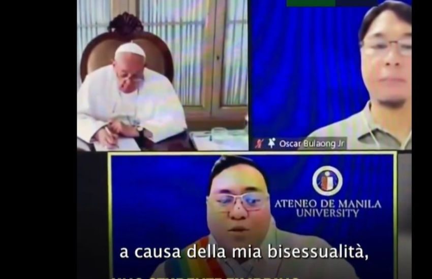 Lo studente che rimprovera e tira le orecchie a papa Francesco: “Basta usare parole offensive” [VIDEO]