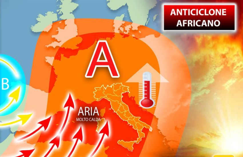 Meteo: l’anticiclone africano fa schizzare le temperature dal Nord al Sud