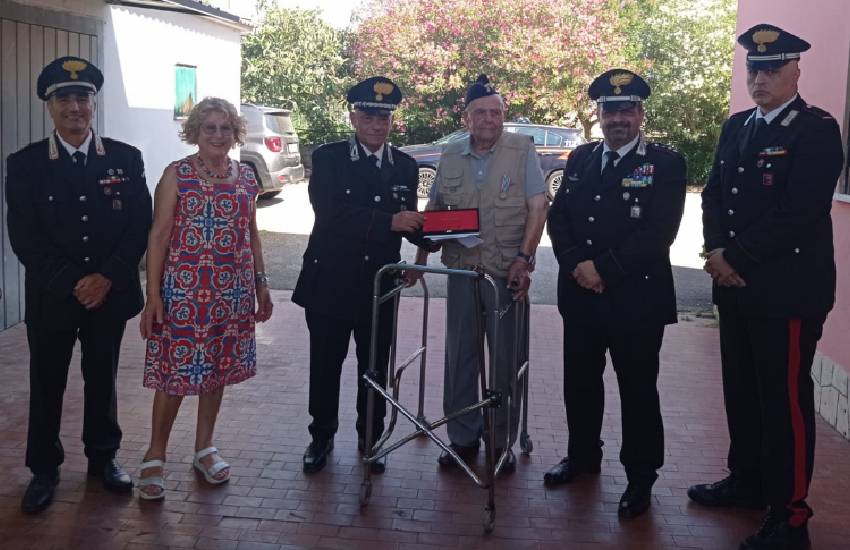 Dal comando provinciale un omaggio speciale per i 101 anni del Carabiniere Reale Mario Ciavaglia