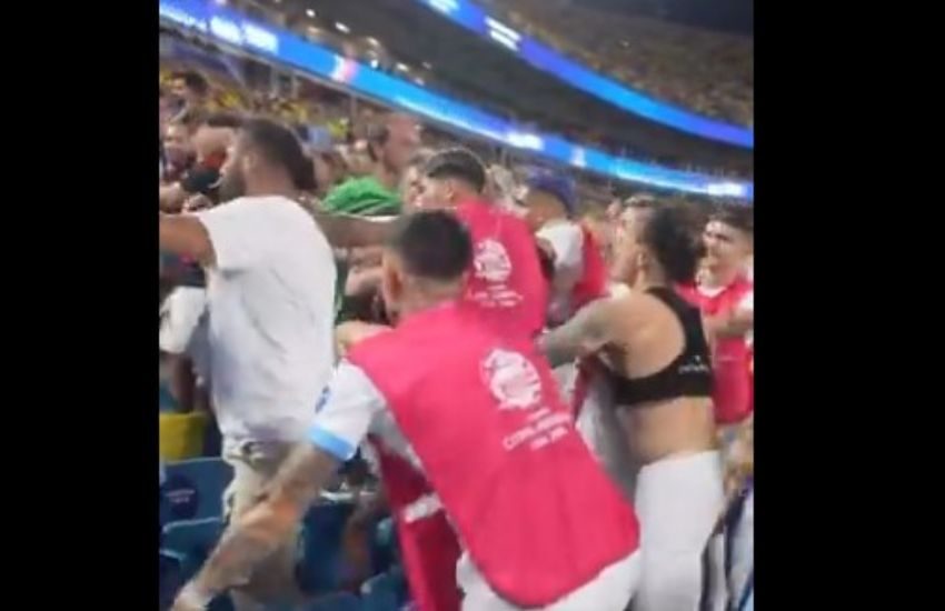 Uruguay-Colombia, choc al termine della partita: mega rissa tra calciatori e tifosi [VIDEO]