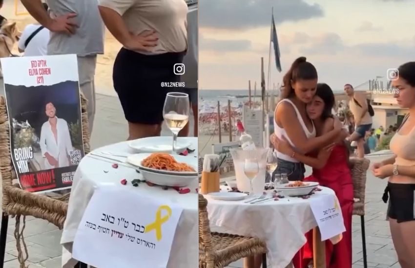 Tel Aviv, il fidanzato è un ostaggio di Hamas: la straziante cena nel giorno della Festa dell’amore (VIDEO)