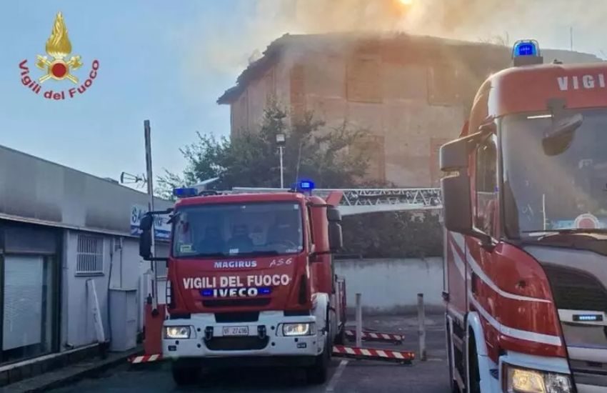 Incendio di Roma: “In pericolo di vita quattro soccorritori” (VIDEO)