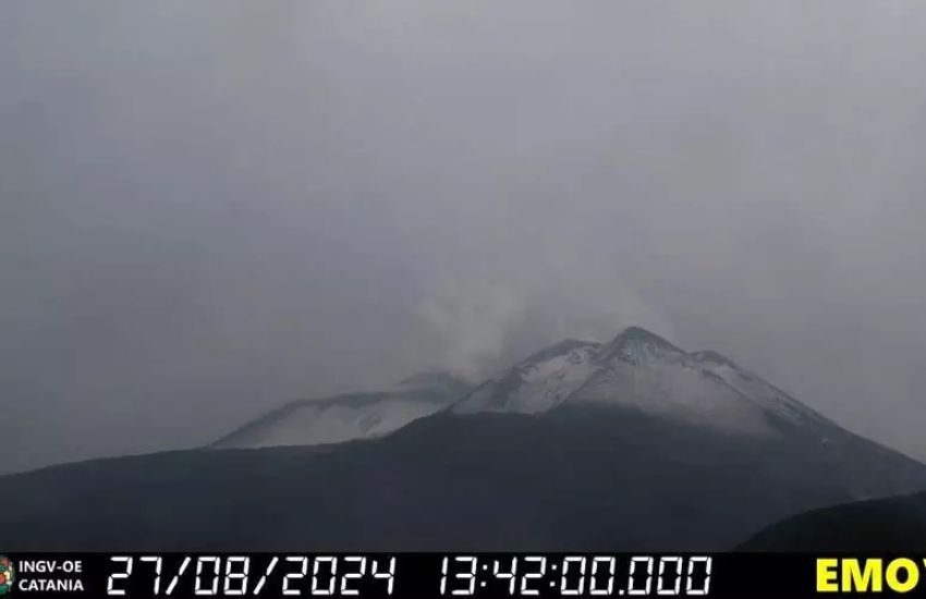 Catania: la neve sull’Etna, 30 gradi e umidità in città