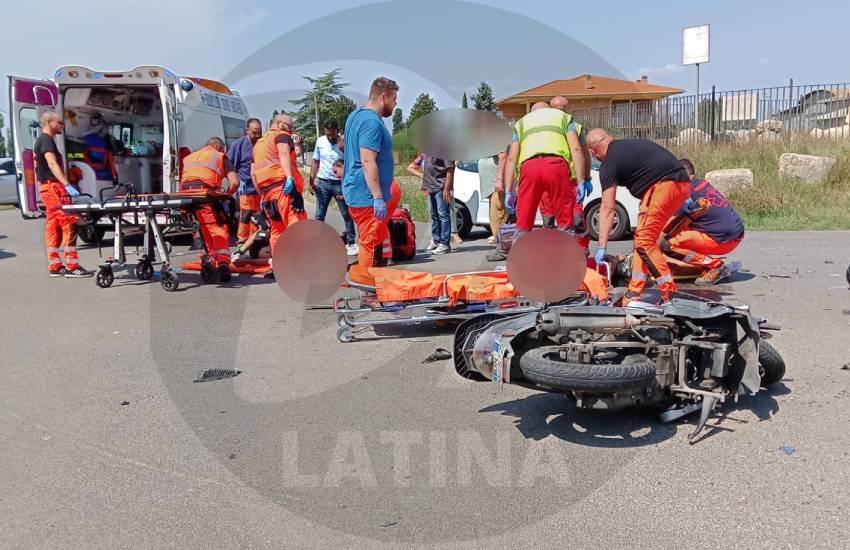 Incidente all’incrocio in provincia di Latina: disperate le condizioni di due giovanissimi