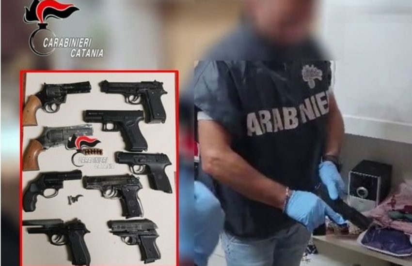 Librino, modificava pistole a salve rendendole armi vere e proprie: arrestato dai Carabinieri   