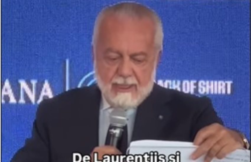 Vent’anni da presidente del Napoli: De Laurentiis in lacrime durante la conferenza stampa [VIDEO]