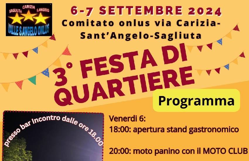 Tutto pronto a Sezze per la Terza Festa di Quartiere, a cura del Comitato Onlus Via Carizia-Sant’Angelo-Sagliuta