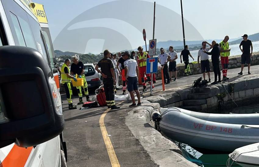 Drammatico incidente al porto di Formia: pensionato cade in mare con l’auto e muore affogato