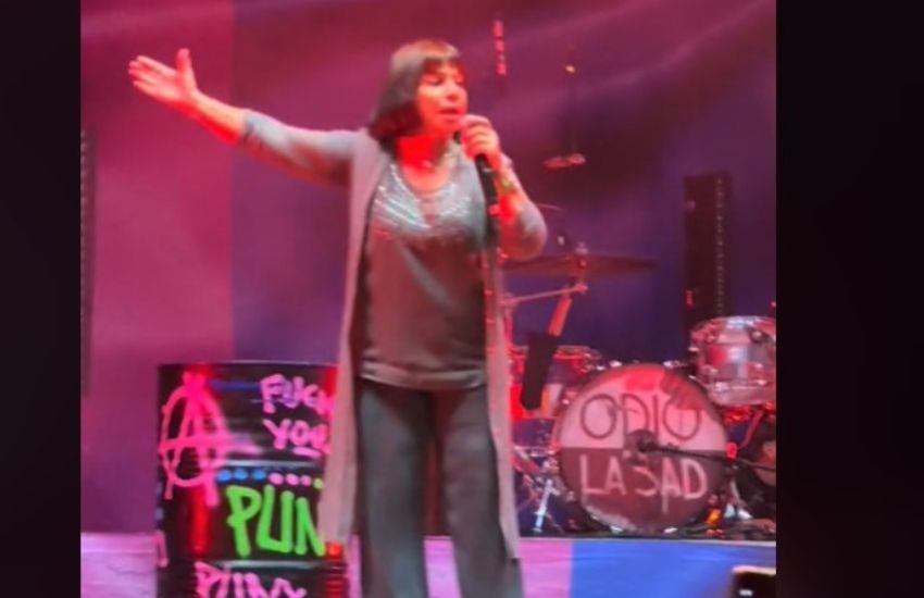 Signora sale sul palco e interrompe il concerto dei La Sad: “Tre tossici che non sanno neanche cantare!” [VIDEO]