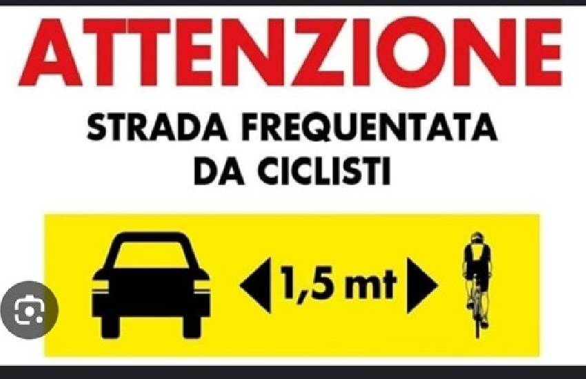 Nuova segnaletica stradale a tutela dei ciclisti sulle strade della provincia di Latina