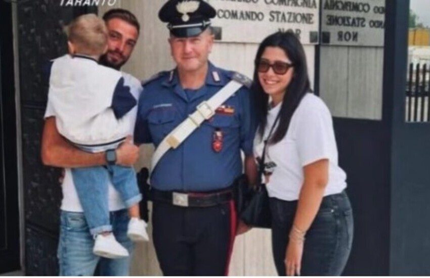 Castellaneta, bimbo rischia di soffocare in strada: pattuglia di carabinieri accorre e lo salva