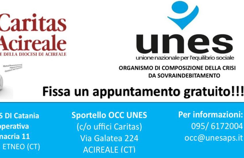 Acireale, uno sportello della Caritas per le persone in difficoltà economica