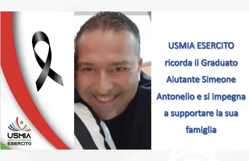 Si sente male in sala mensa, in caserma, poi la corsa all’ospedale, purtroppo inutile. Il caporal maggiore Antonello Simeone aveva solo 47 anni. La drammatica serie di eventi a Cassino