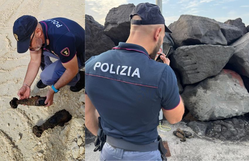 Trovate 2 bombe da mortaio abbandonate sul molo di San Giovanni Li Cuti