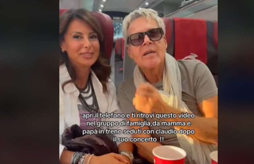 I fan incontrano il loro beniamino Claudio Baglioni sul treno: “La sua reazione è stata incredibile!” [VIDEO]