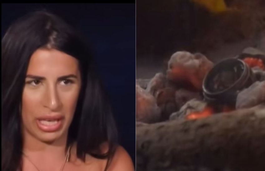 Fuoco e fiamme a Temptation Island: la tentatrice Sara scarica Antonio e la fidanzata Titty lancia l’anello nel falò [VIDEO]