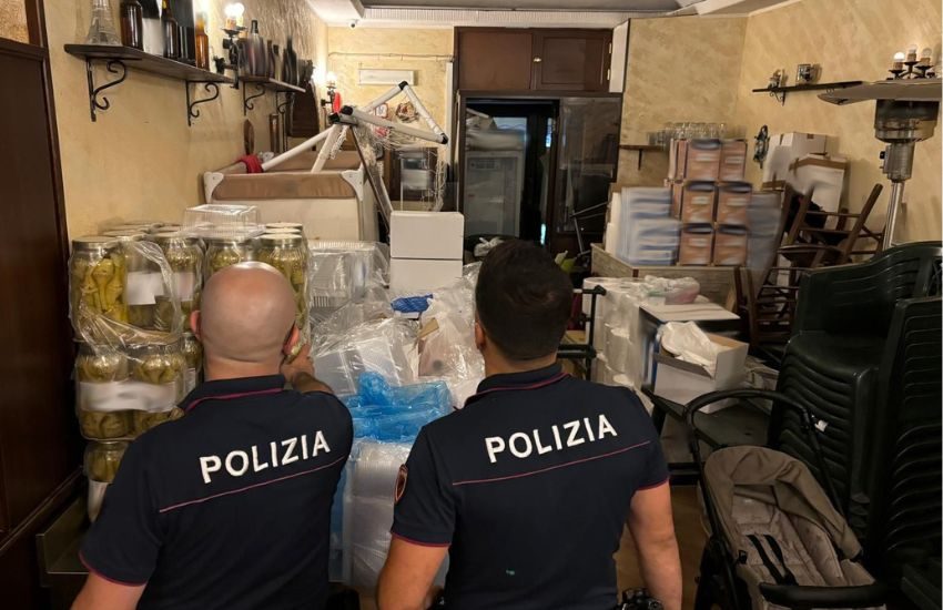 Controlli in una nota trattoria in via Plebiscito, sanzioni per 60 mila euro