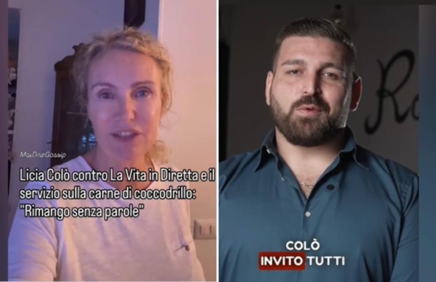 Il coccodrillo è servito: botta e risposta fra Licia Colò e il ristoratore che lo propone nel menù