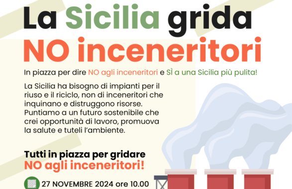 La Sicilia grida ‘No agli inceneritori’: presidio a Palermo il 27 novembre