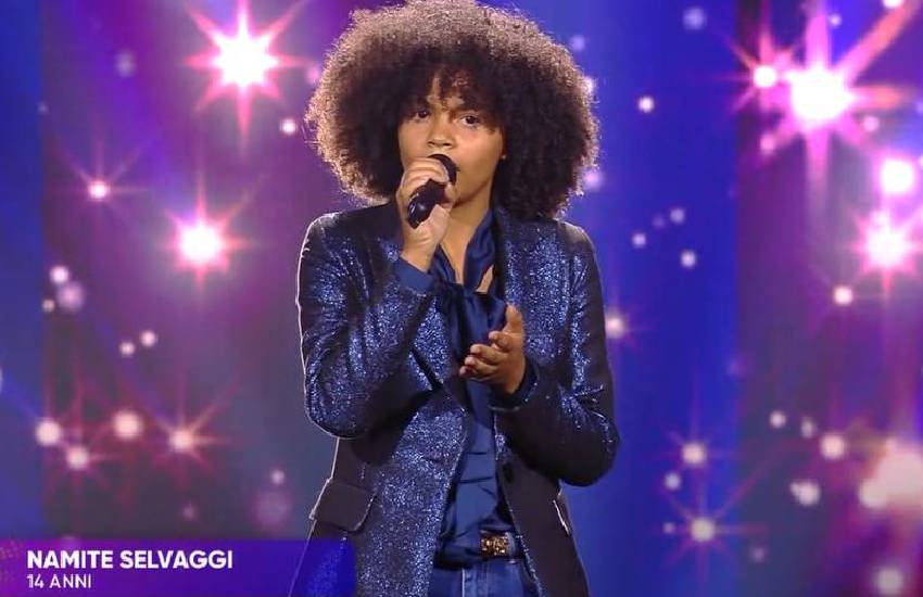 La giovanissima pontina Namite, 14 anni, protagonista stasera della finale di “Io Canto Generation”, su Canale 5