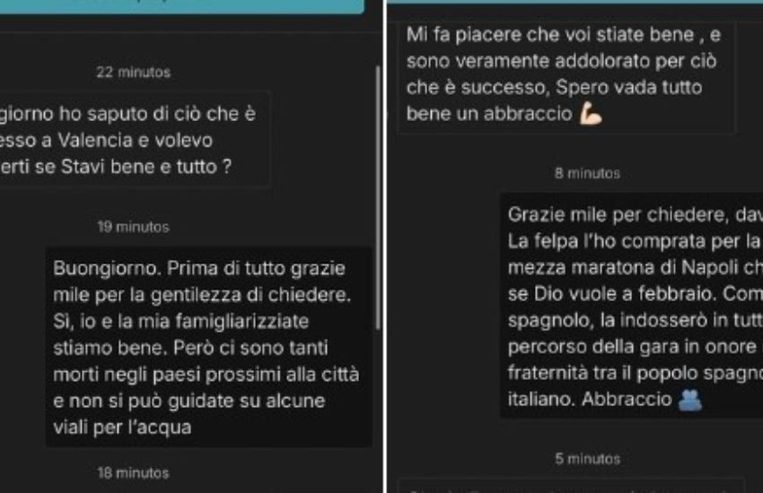 Cittadino di Valencia compra su Vinted la maglia del Napoli, il venditore napoletano lo contatta per sapere come sta