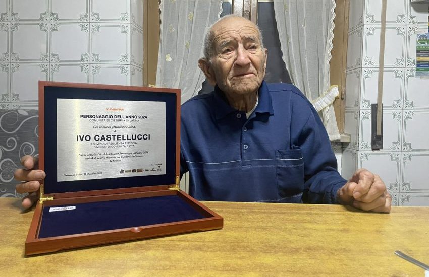 Personaggio dell’anno, il contest su Facebook premia il super nonno pontino Ivo Castellucci, 103 anni