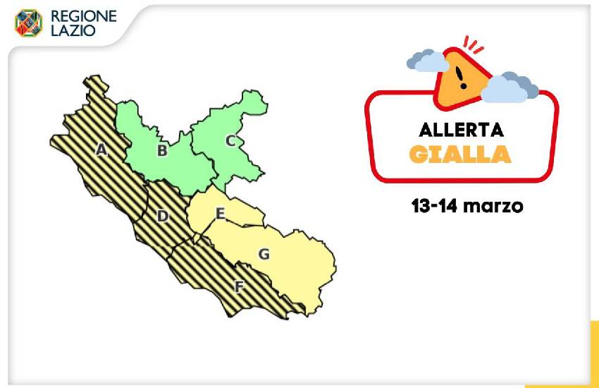 Forte ondata di maltempo in arrivo sul Lazio: l’allerta meteo della regione